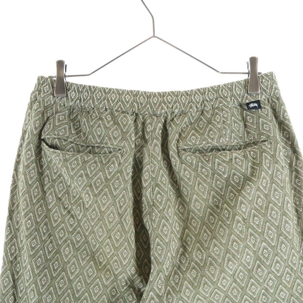 STUSSY(ステューシー) 20SS Bryan Diamond PANT ブライアン ダイアモンド ドローコード付きイージーパンツ オリーブ