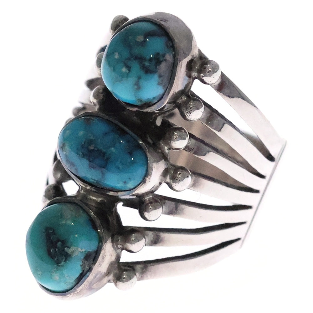 INDIAN JEWELRY(インディアンジュエリー) NAVAJO Joelias Draper ナバホ族 ジョエリアス ドラッパー ターコイズ リング シルバー