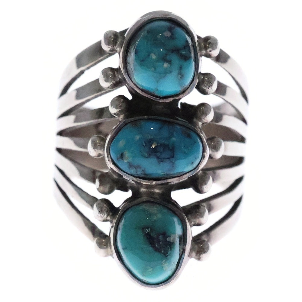 INDIAN JEWELRY(インディアンジュエリー) NAVAJO Joelias Draper ナバホ族 ジョエリアス ドラッパー ターコイズ リング シルバー