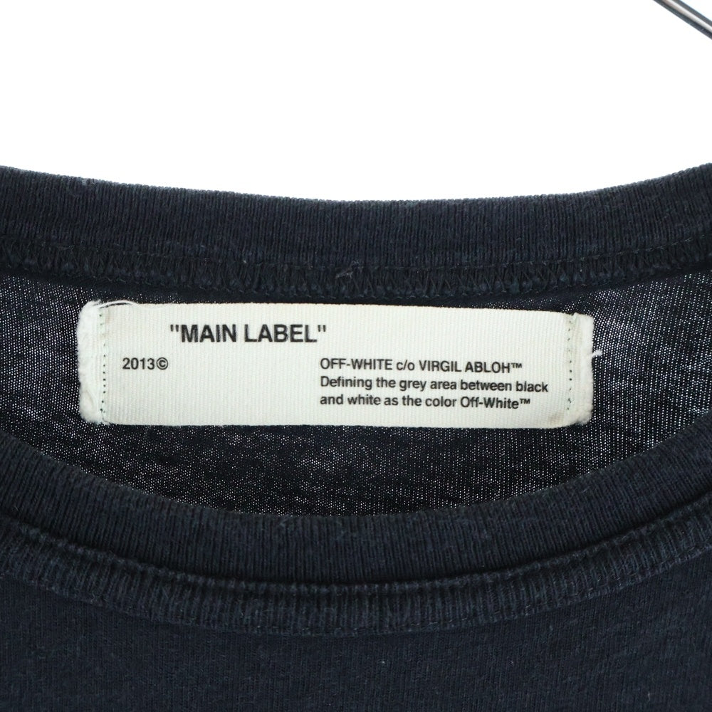 OFF-WHITE(オフホワイト) 17SS DIAG SPRAY L/S TEE ダイアゴナル スプレーロゴ ロングスリーブカットソー 長袖Tシャツ ブラック