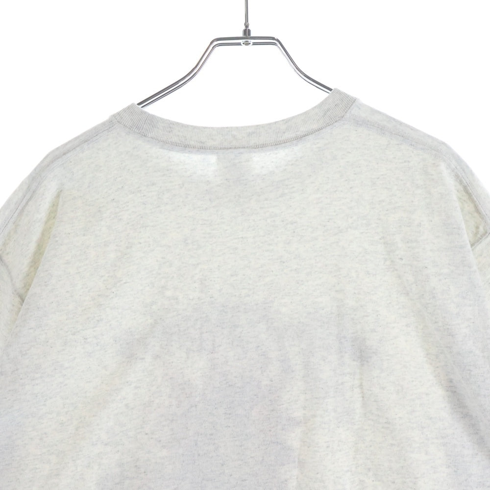 THE BLACK EYE PATCH(ブラックアイパッチ) 22SS CHILDREN AT PLAY TEE 飛び出し注意 プリント クルーネック 半袖シャツ グレー
