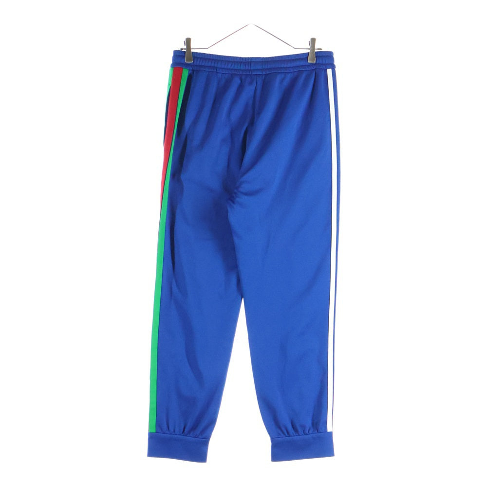 GUCCI(グッチ) ×adidas 22SS blue white logo web 3stripe trim track sweat pants 3ストライプ トラックパンツ ブルー 691785 XJEK2