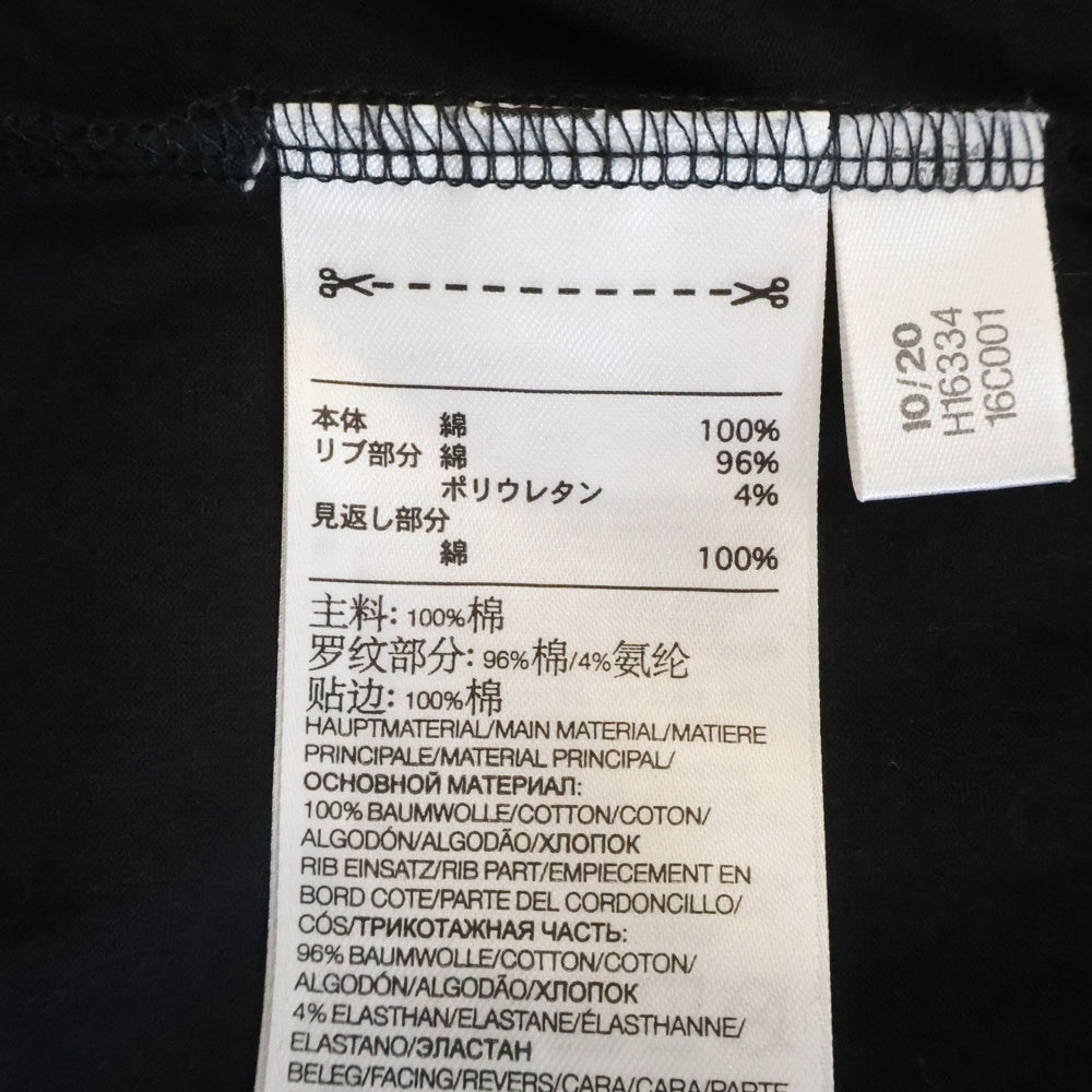 Y-3(ワイスリー) M3 STP S/S Tee バック 3ストライプ ラバーロゴ クルーネック 半袖Tシャツ カットソー ブラック H16334