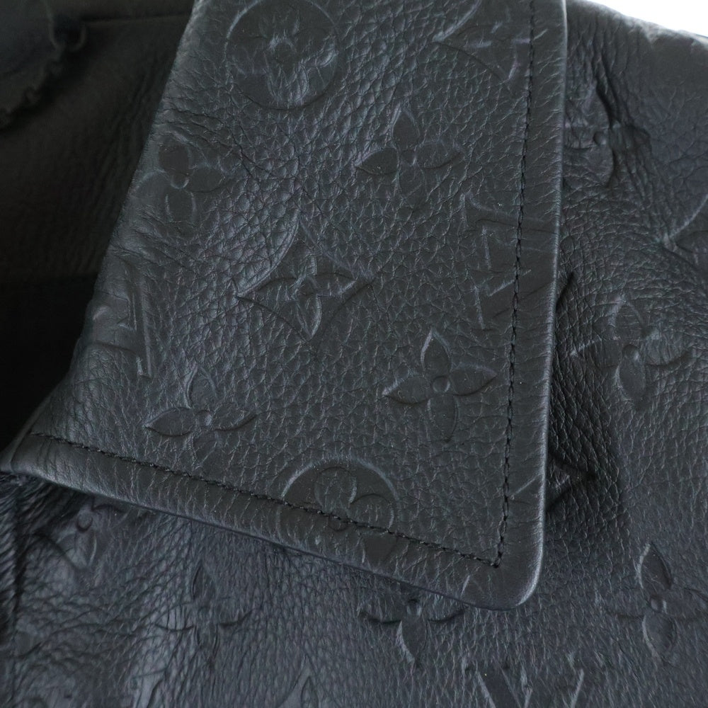LOUIS VUITTON(ルイヴィトン) 23SS モノグラム エンボス ユーティリティ レザージャケット ブラック HIL46EQXS