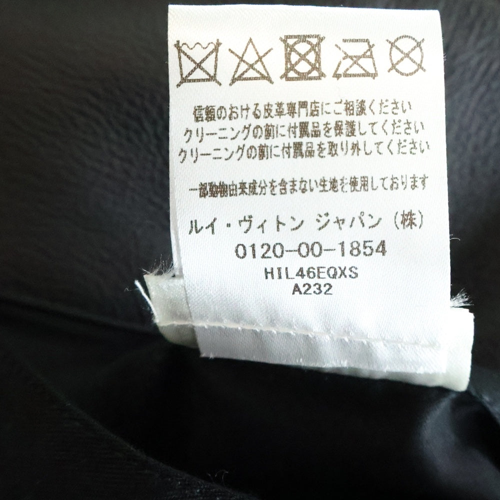 LOUIS VUITTON(ルイヴィトン) 23SS モノグラム エンボス ユーティリティ レザージャケット ブラック HIL46EQXS