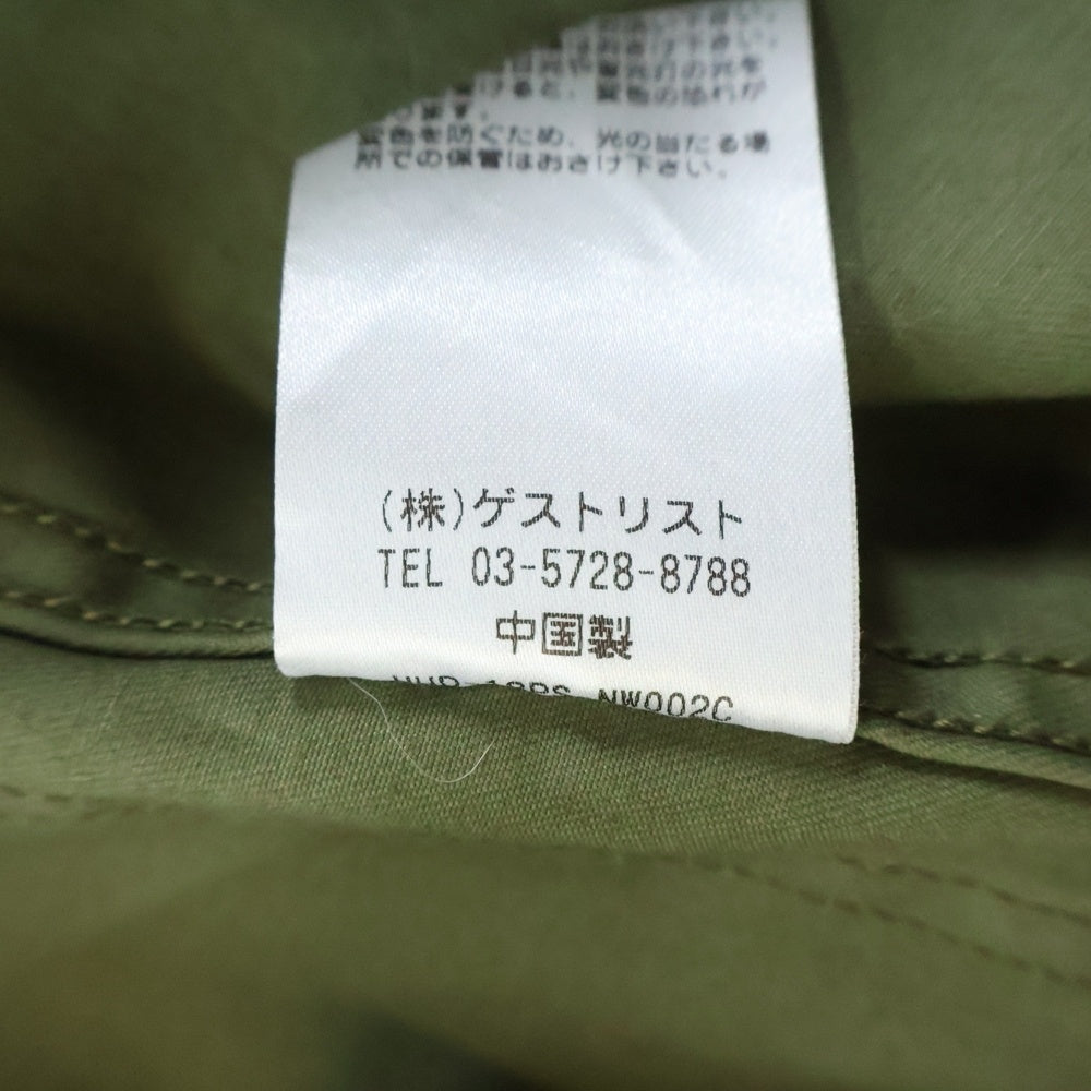 NO BRAND(ノーブランド) UPPER HIGHTS 【アッパーハイツ】 18SS ARMY Oversize Jacket 363A711 アーミー オーバーサイズカバーオール ミリタリージャケット カーキ レディース
