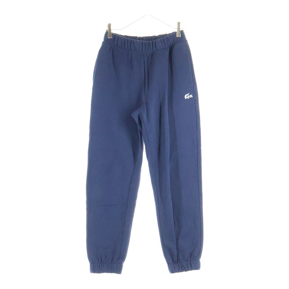 LACOSTE(ラコステ) ×A.P.C. XF9889 アーペーセー フロントワンポイントロゴ ドローコード付き スウェットパンツ ネイビー