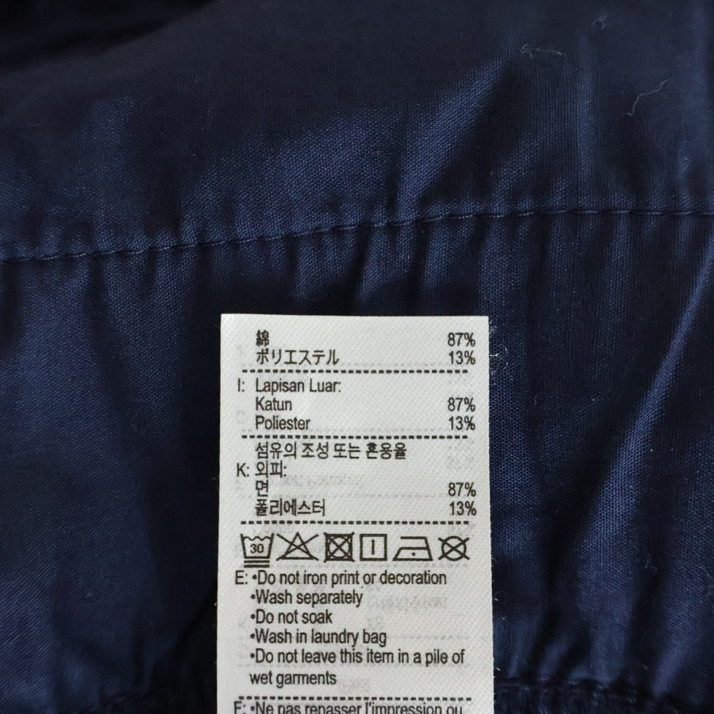 LACOSTE(ラコステ) ×A.P.C. XF9889 アーペーセー フロントワンポイントロゴ ドローコード付き スウェットパンツ ネイビー