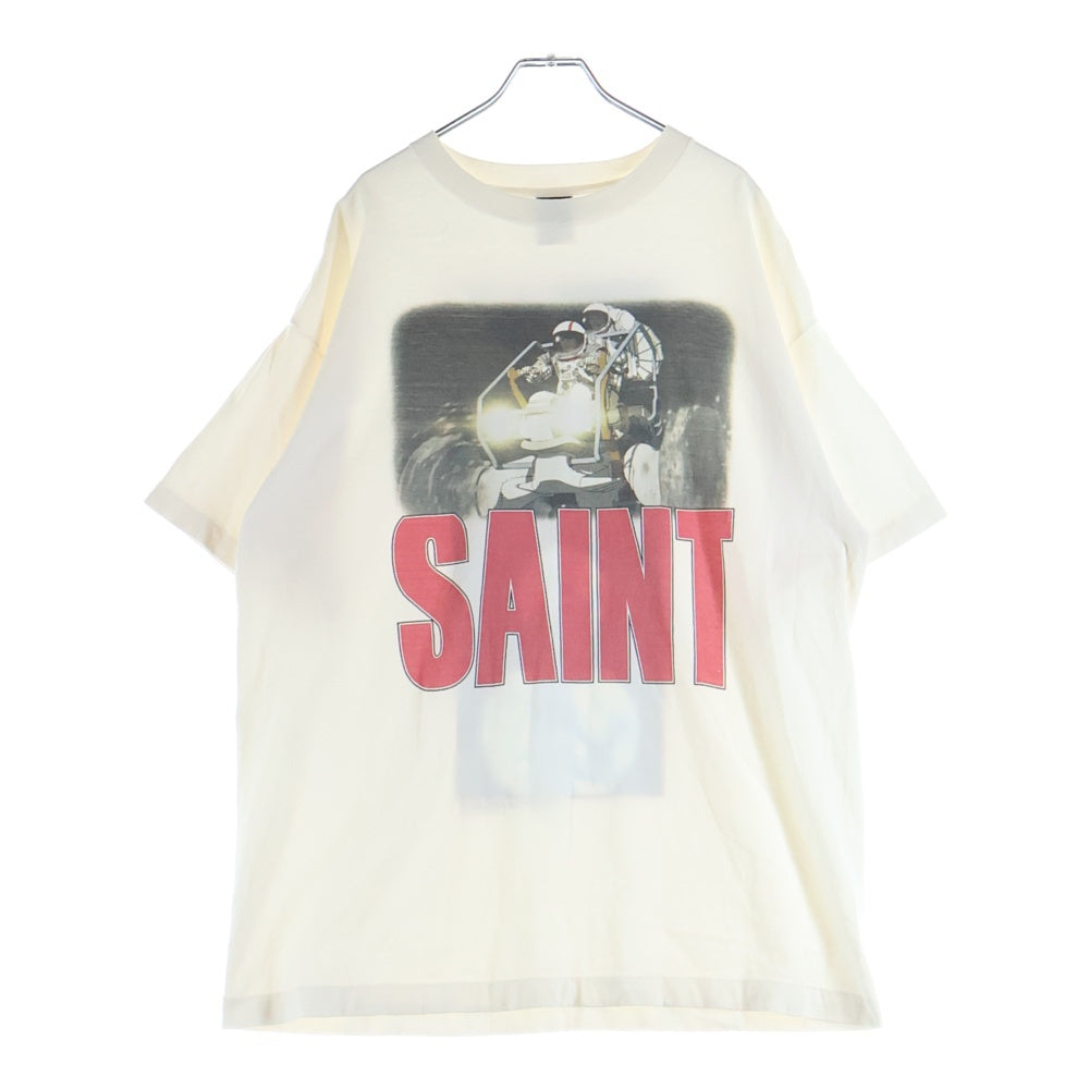 SAINT MICHAEL(セントマイケル) 24SS ×FREEDOMFD SS TEE SM-YS8-0000-C20 フリーダム フロントアニメプリント クルーネック半袖Tシャツカットソー ホワイト