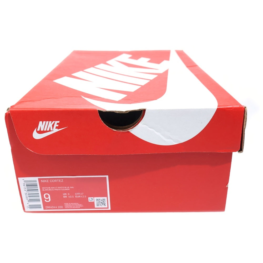 NIKE(ナイキ) Cortez White and Black DM4044-100 コルテッツ ローカットスニーカー ブラック/ホワイト US9/27cm