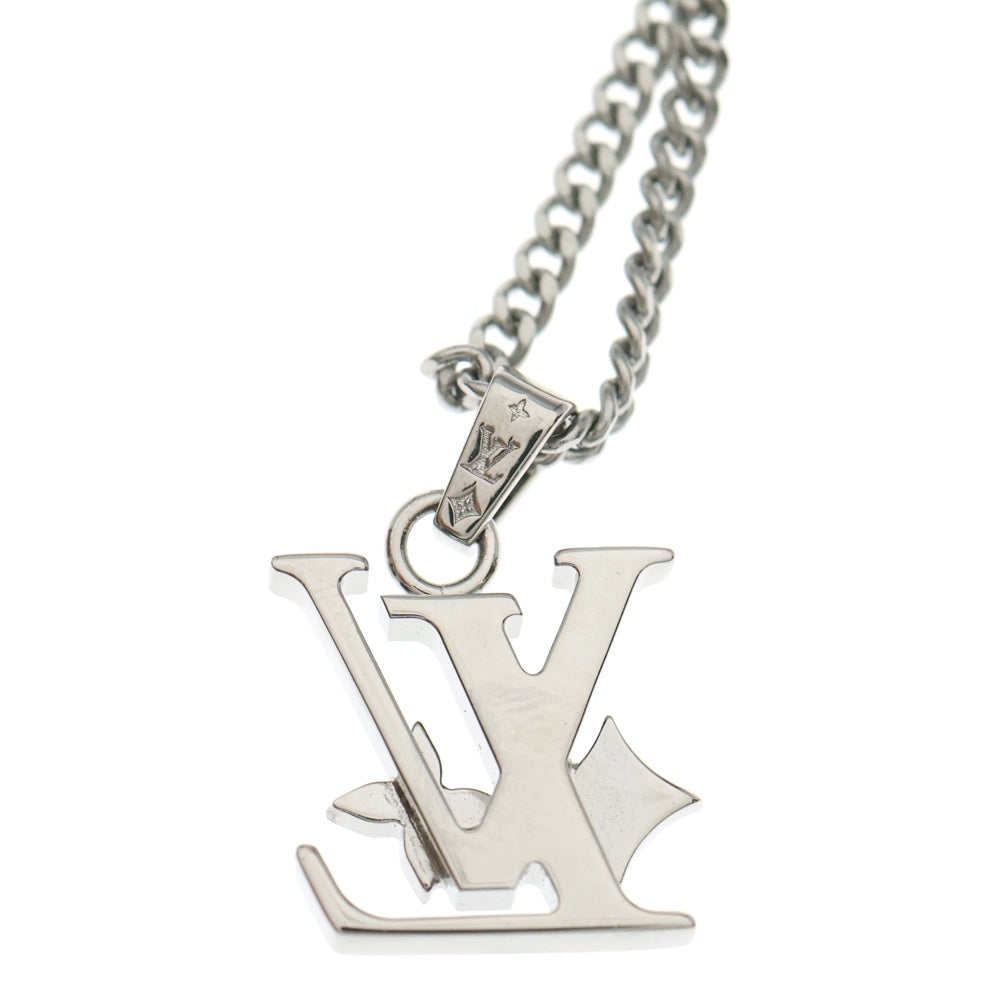 LOUIS VUITTON(ルイヴィトン) モノグラム ロウ チェーンネックレス シルバー M02254 レディース