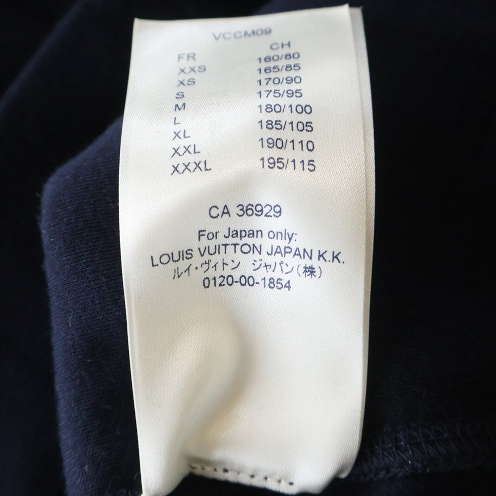 LOUIS VUITTON(ルイヴィトン) 20AW Travel Zip UP Hoodie トラベル ジップアップパーカー フーディ ネイビー RM202Q JUJ HFY42W