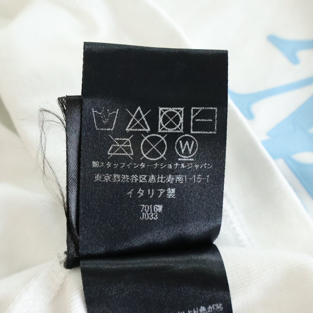 AMIRI(アミリ) 25SS 両面ロゴパッチ クルーネック半袖Tシャツカットソー ホワイト レディース