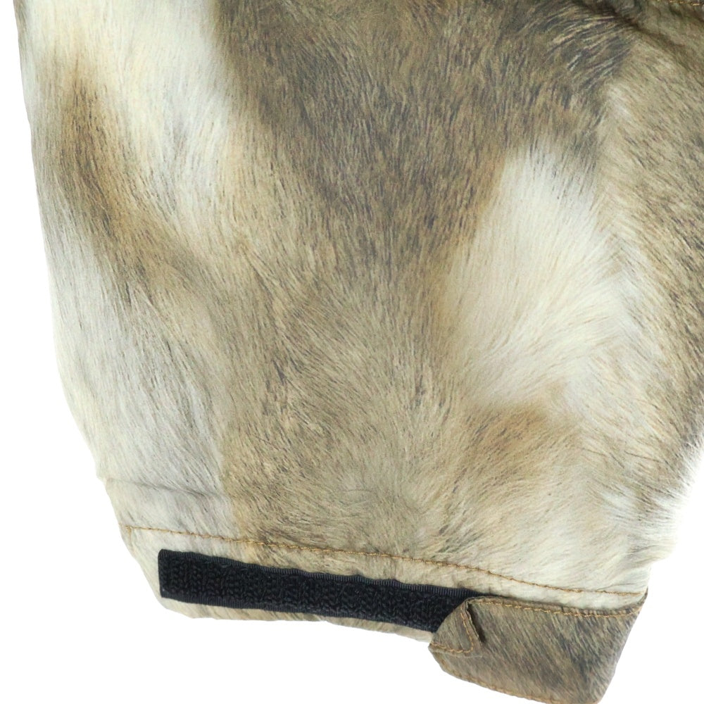 SUPREME(シュプリーム) 13AW ×THE NORTH FACE Fur Print Nuptse Jacket ザノースフェイス ファープリント ヌプシ ダウンジャケット ブラウン ND01340