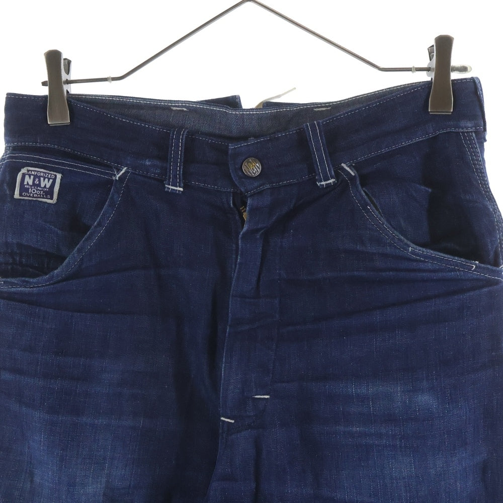VINTAGE(ヴィンテージ) 40S-50S N&W DENIM PANTS ノーフォーク&ウェスタン バッグレースアップデザイン デニムパンツ インディゴ