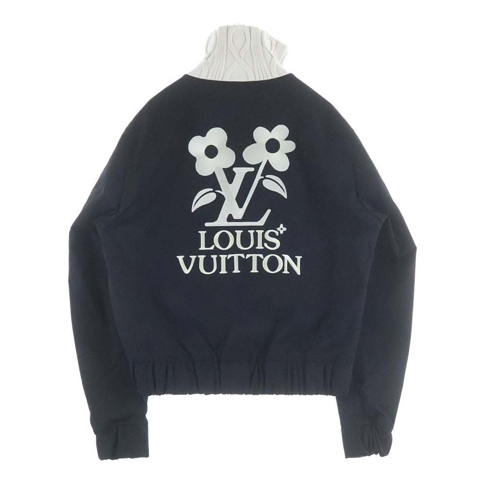 LOUIS VUITTON(ルイヴィトン) 24AW エンブロイダード ロゴ テクニカルジャケット ブルゾン ブラック/ホワイト RM242MM JMP HRB03W