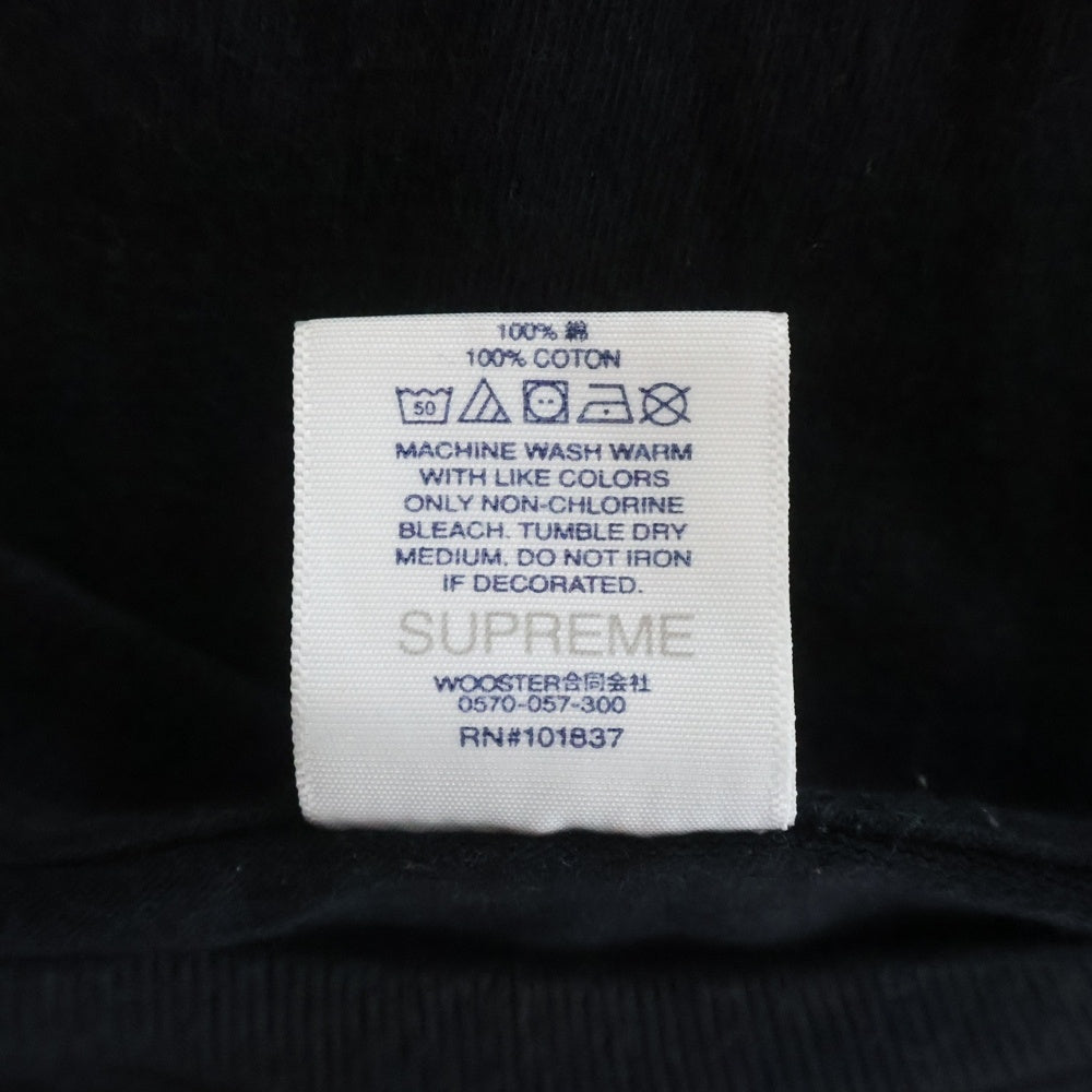 SUPREME(シュプリーム) 22SS ×BURBERRY Box Logo Tee バーバリー ボックスロゴ クルーネック半袖Tシャツカットソー ブラック