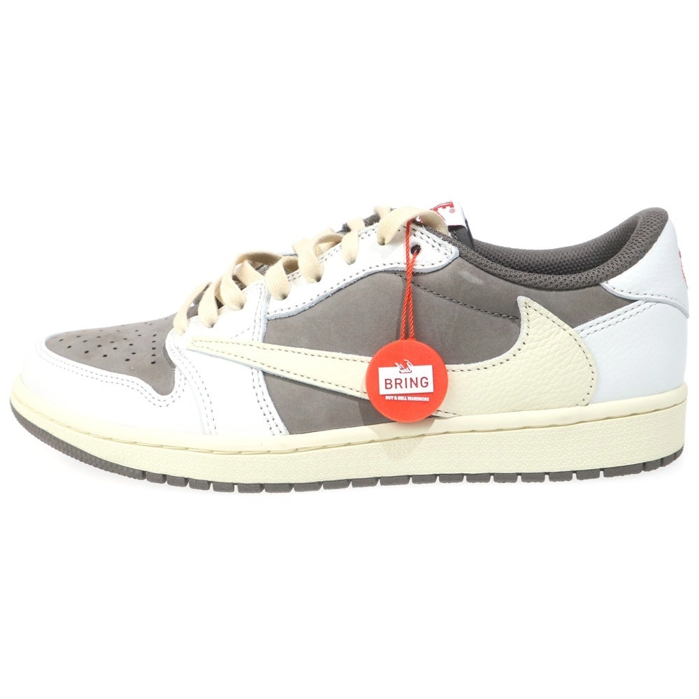 NIKE(ナイキ) ×TRAVIS SCOTT AIR JORDAN1 LOW OG SP トラヴィススコット エアジョーダン1 リバースモカ ローカットスニーカー ベージュ US9/27cm DM7866-162