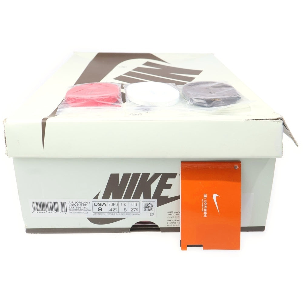 NIKE(ナイキ) ×TRAVIS SCOTT AIR JORDAN1 LOW OG SP トラヴィススコット エアジョーダン1 リバースモカ ローカットスニーカー ベージュ US9/27cm DM7866-162