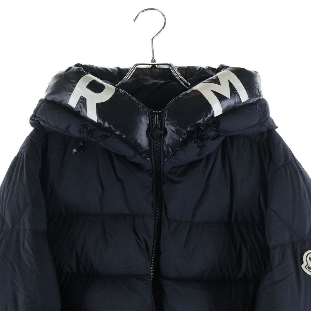 MONCLER(モンクレール) 22AW SALZMAN GIUBBOTTO G20911A00009 539K8 サルズマン フーデッドロゴ ジップアップダウンジャケット ブラック