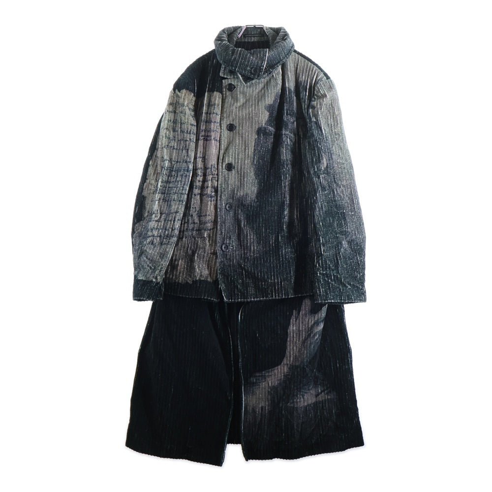 Yohji Yamamoto POUR HOMME(ヨウジヤマモト プールオム) 22AW BEKSINSKI ベクシンスキーロングコート コーデユロイ HE-J24-816