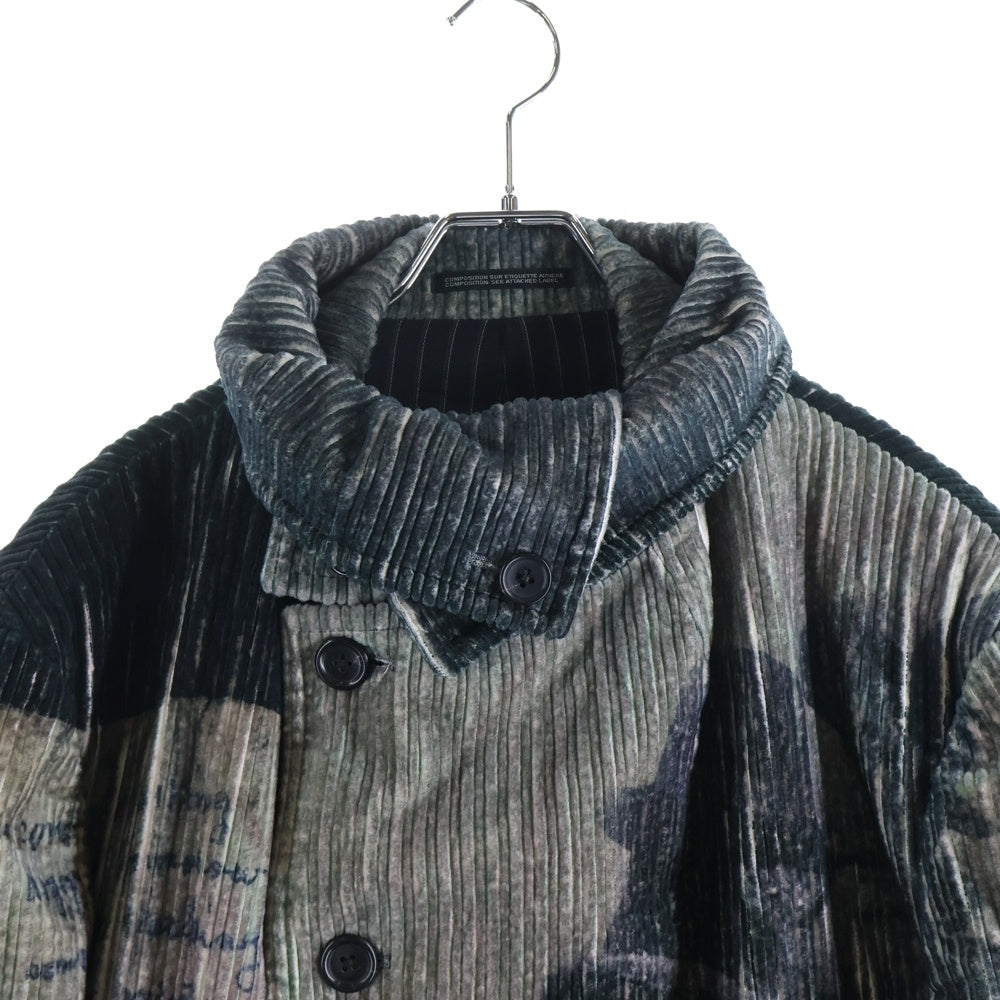 Yohji Yamamoto POUR HOMME(ヨウジヤマモト プールオム) 22AW BEKSINSKI ベクシンスキーロングコート コーデユロイ HE-J24-816