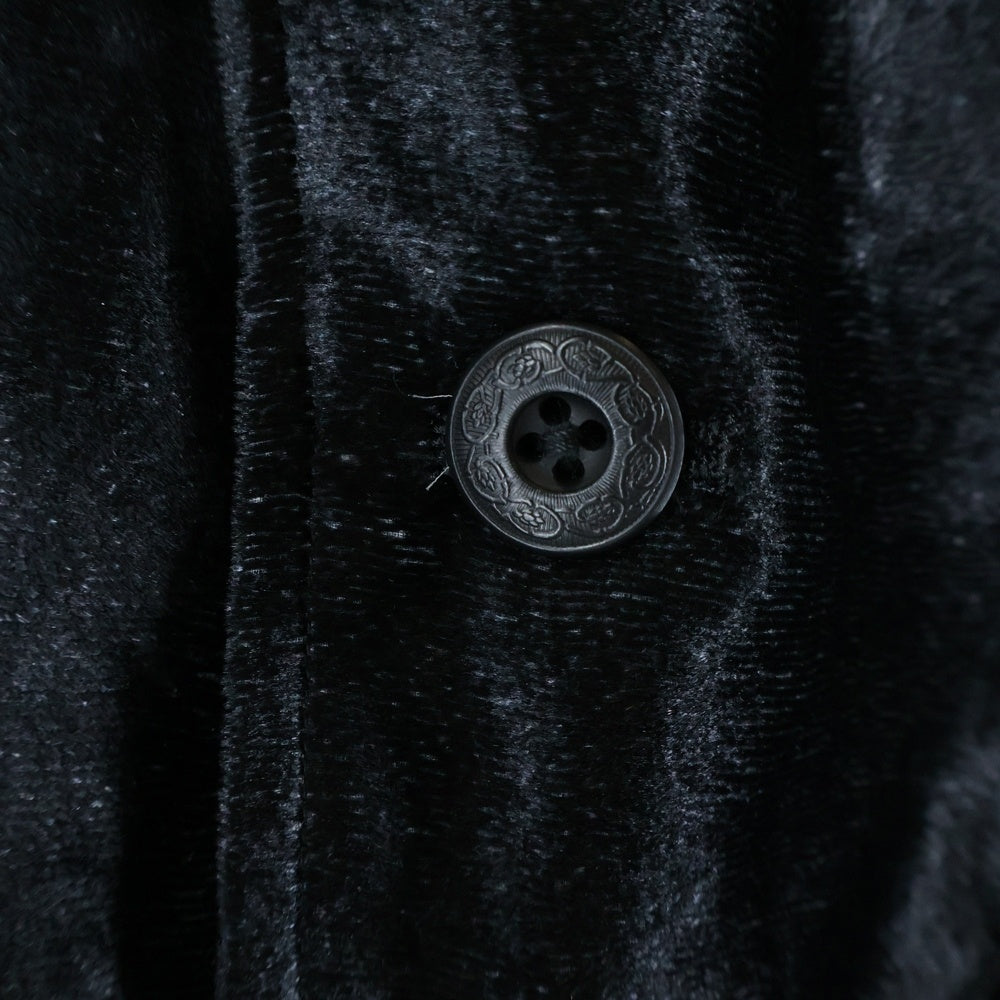 Yohji Yamamoto POUR HOMME(ヨウジヤマモト プールオム) 20SS ベルベット ベスト ブラック HN-V02-814