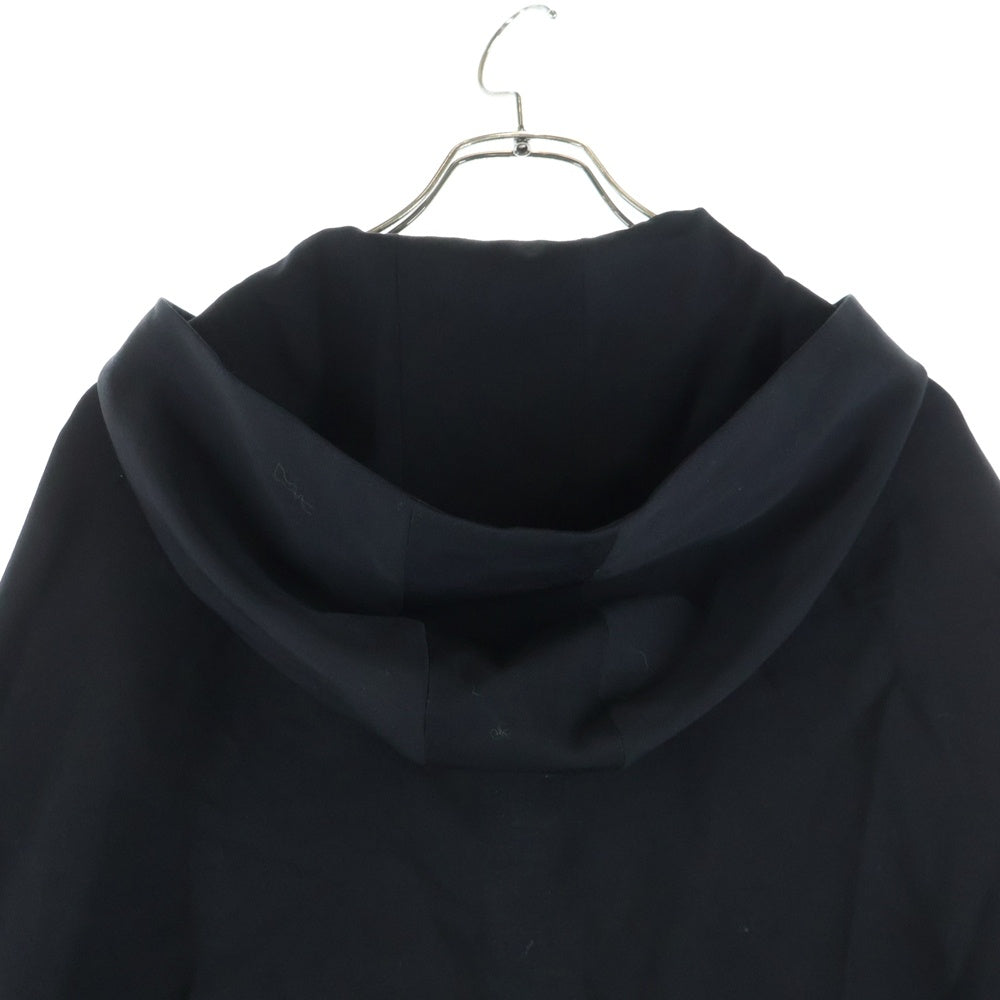 discord Yohji Yamamoto(ディスコード ヨウジヤマモト) 21SS フーディ ケープポンチョ ウール ブラック DR-C01-100