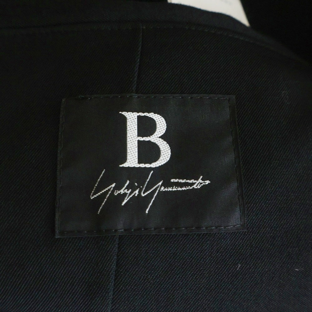 B Yohji Yamamoto(ビー ヨウジヤマモト) ノースリーブジャケット ジレ ベスト カットオフ ブラック NH-J53-100