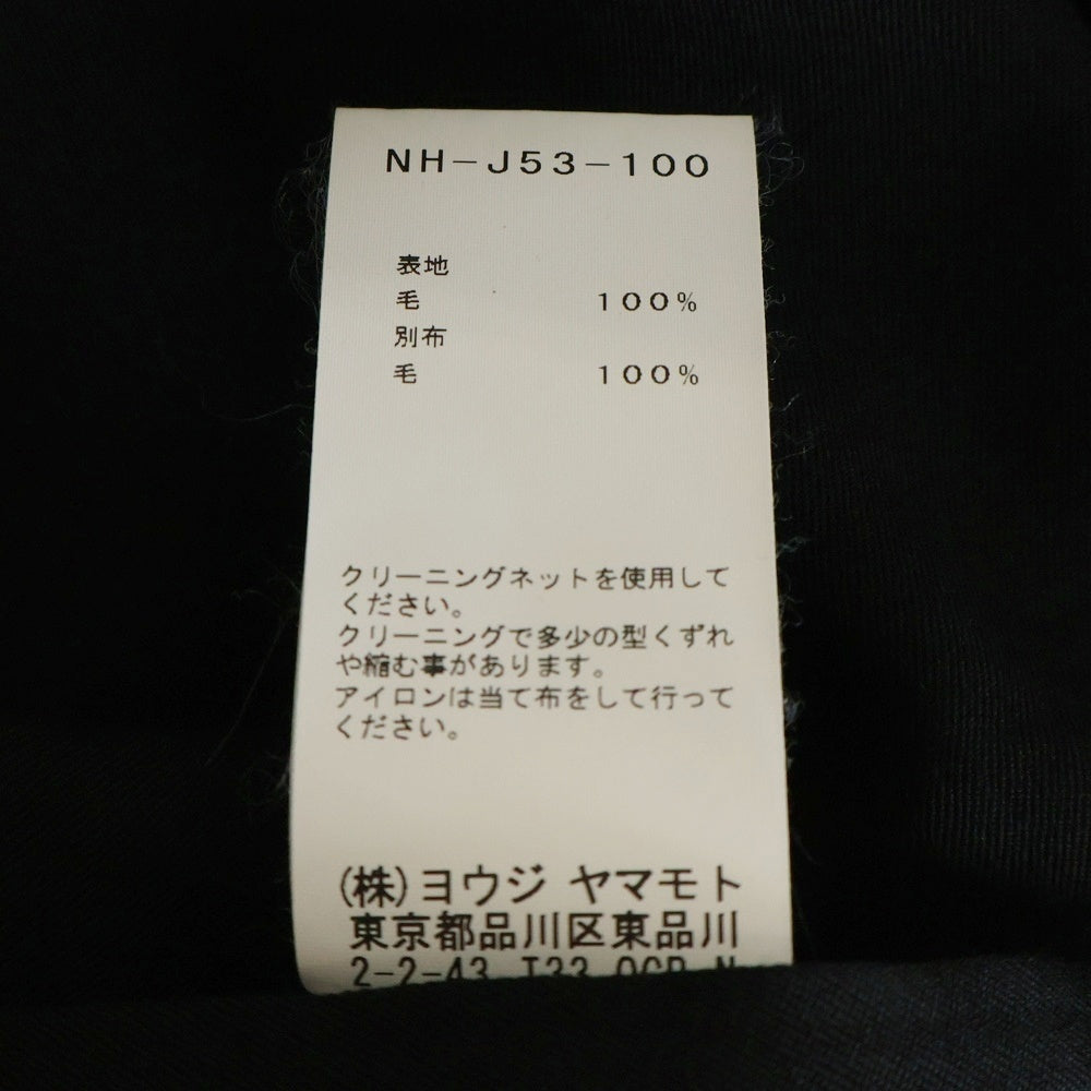 B Yohji Yamamoto(ビー ヨウジヤマモト) ノースリーブジャケット ジレ ベスト カットオフ ブラック NH-J53-100