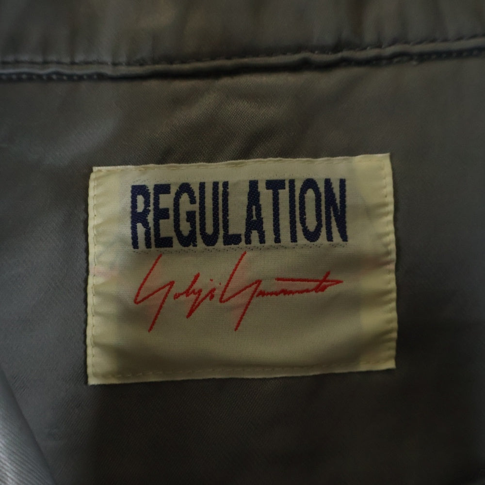 YOHJI YAMAMOTO REGULATION(ヨウジヤマモト レギュレーション) Cape Poncho Jacket アシンメトリー ポンチョ グレー FV-J51-007