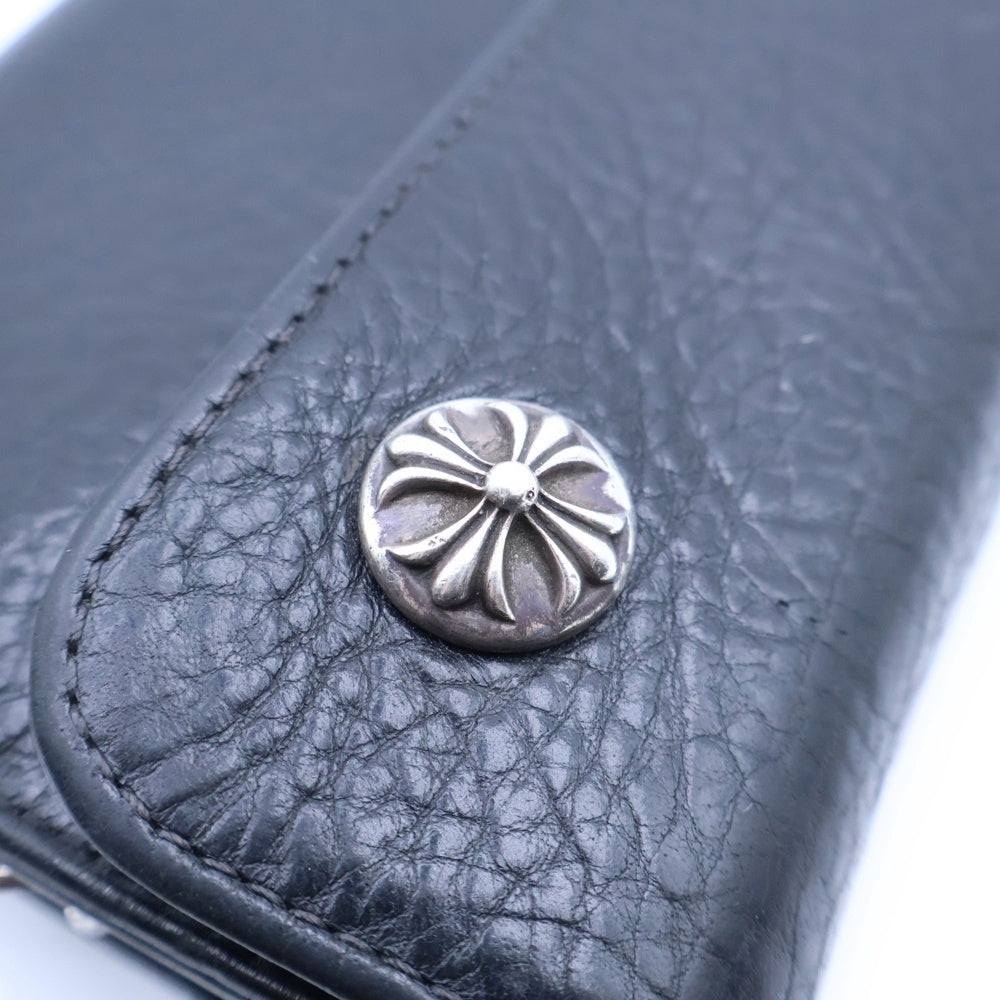CHROME HEARTS(クロムハーツ) WAVE ウェーブ レザーウォレット 財布 ブラックBCA375