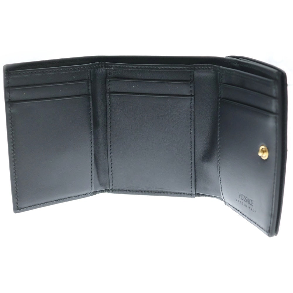 ペ*ー様 Versace メデューサ カーフレザー ウォレット 3つ折り財布　美 VERSACE(ヴェルサーチ) La Medusa メデューサ カーフレザー ウォレット