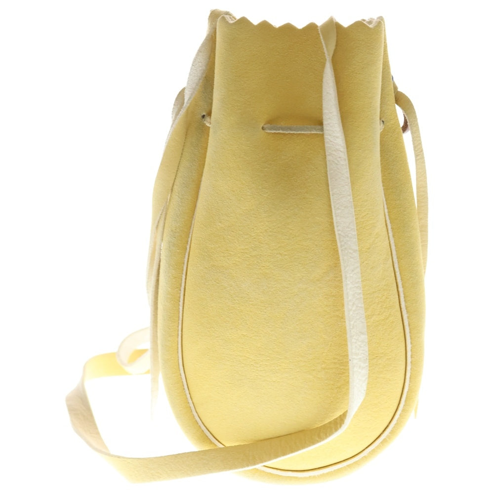 goro's(ゴローズ) イーグル刻印 コンチョ 巾着 ポーチ バッグ イエロー レディース