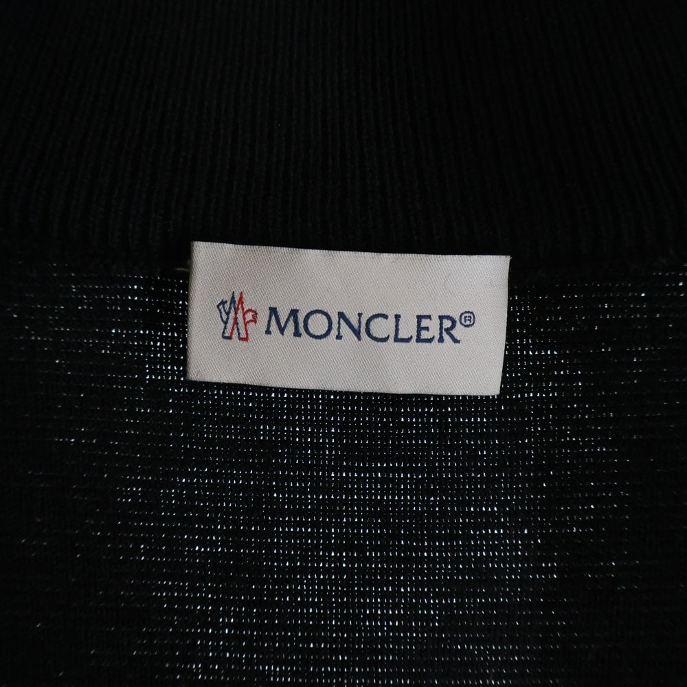 MONCLER(モンクレール) 17AW MAGLIONE TRICOT CARDIGAN C20919412700 マグリオン ニット切替ジップアップダウンジャケット ブラック