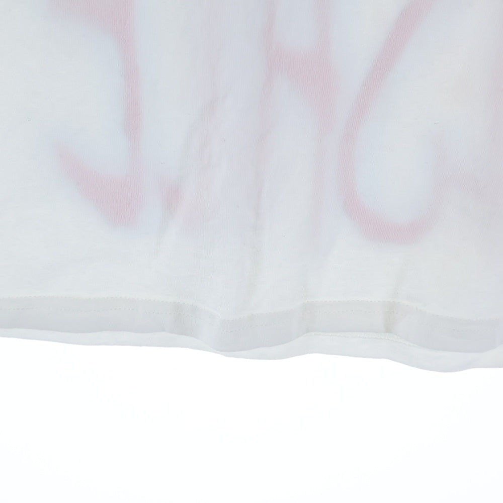 NO BRAND(ノーブランド) YADSALE(ヤードセール)Grudge Tee フロントプリント クルーネック半袖Tシャツカットソー ホワイト