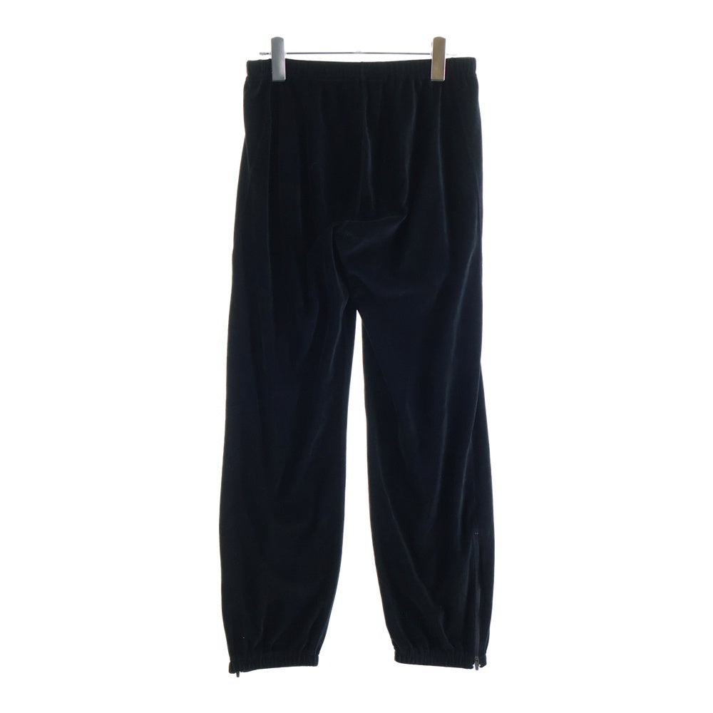 Needles(ニードルス) Zipped Sweat Pant C/Pe Velour IN203 ベロア ジップスウェットパンツ ブラック