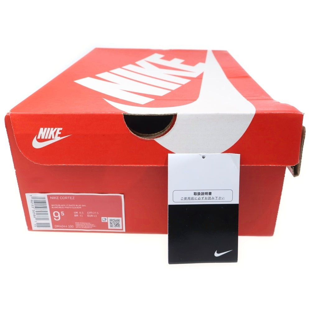 NIKE(ナイキ) CORTEZ DM4044-105 コルテッツ ローカット スニーカー ホワイト/ブラック US9.5/27.5cm