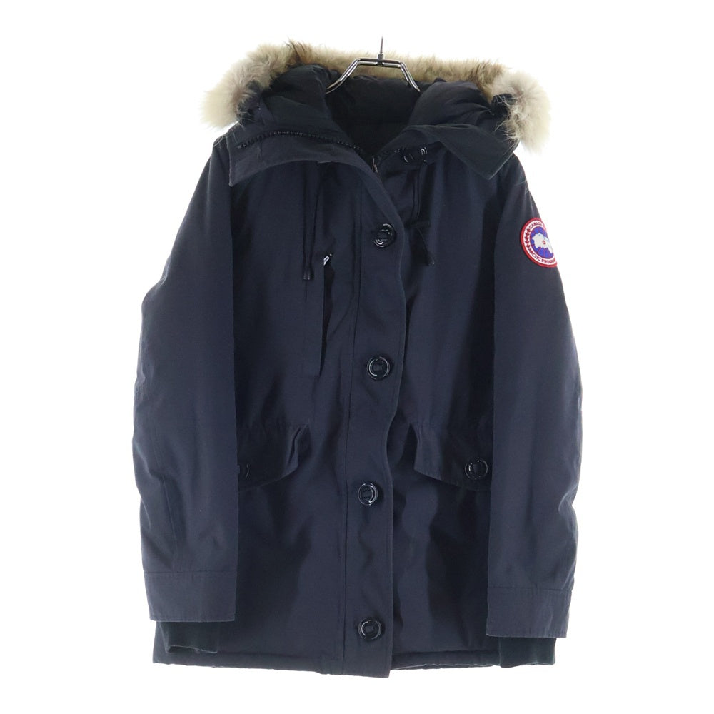 CANADA GOOSE(カナダグース) CHARLOTTE PARKA 2300JL シャーロットパーカー ジップアップ ファーフーデッド ダウンジャケット ネイビー レディース