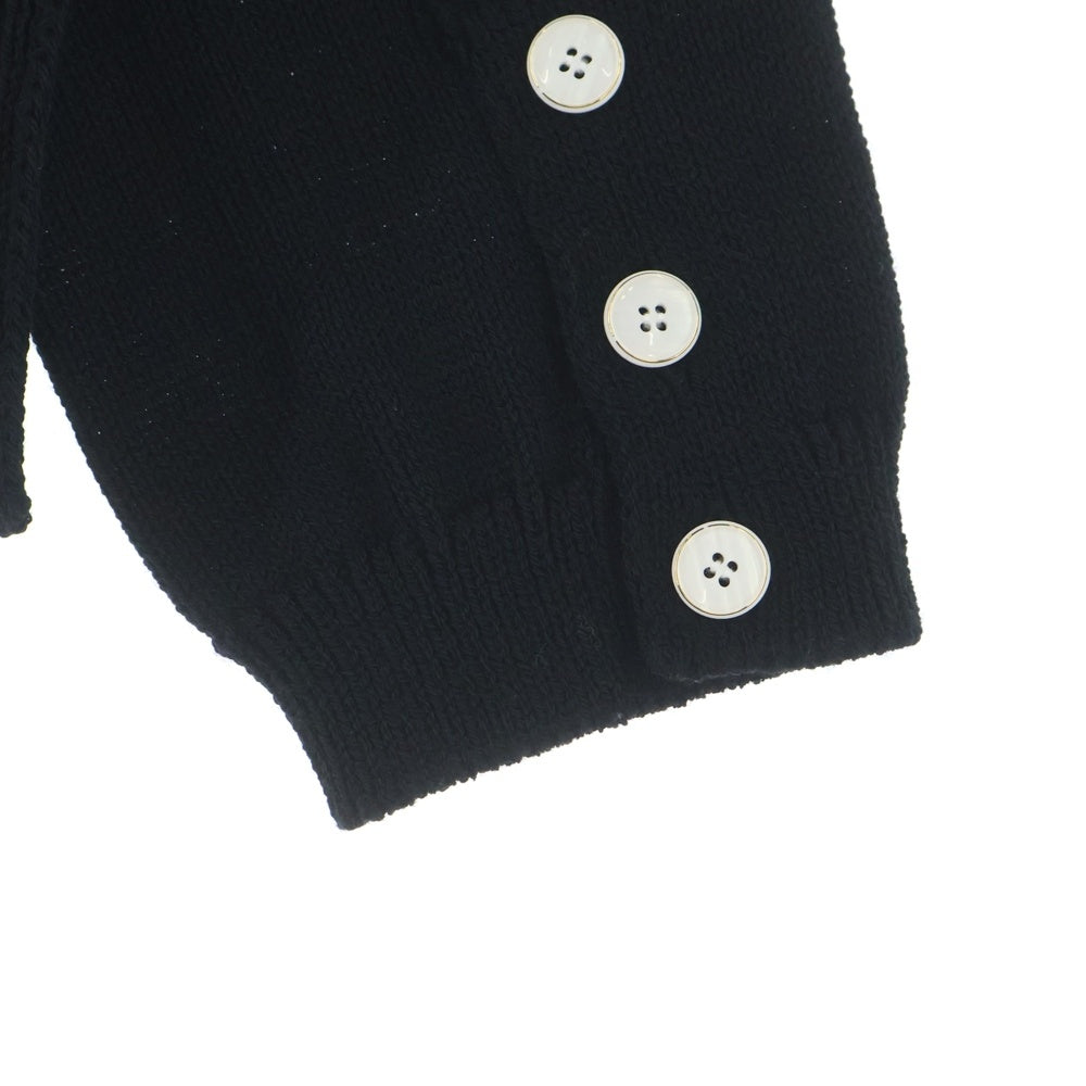 SAINT MICHAEL(セントマイケル) 25AW KNIT JACKET SM-HR1-0000-075 ニットジャケット カーディガン ブラック