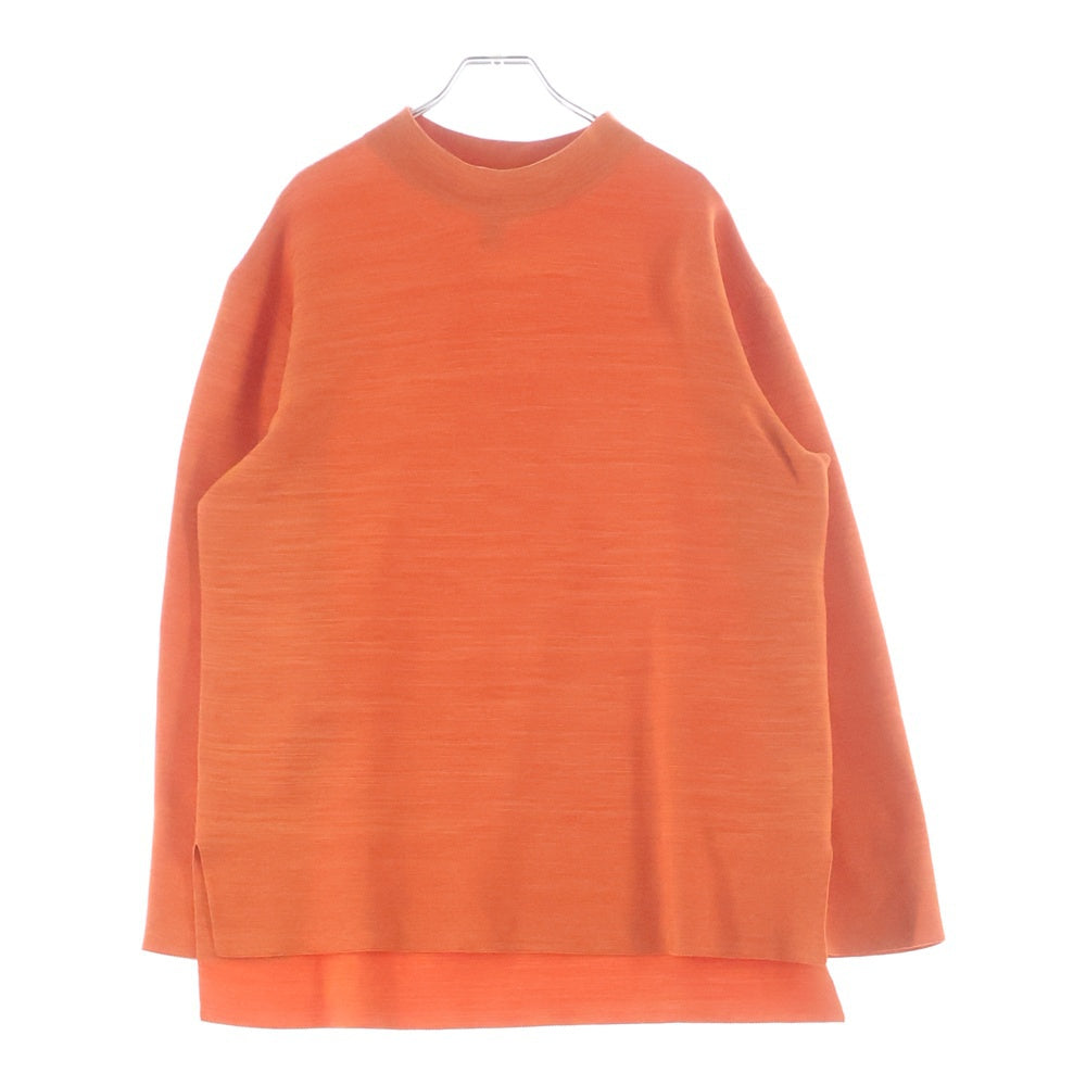 CFCL(シーエフシーエル) gather mock neck tee CF004KN064 ギャザーモックネック ハイネック ニットセーター オレンジ