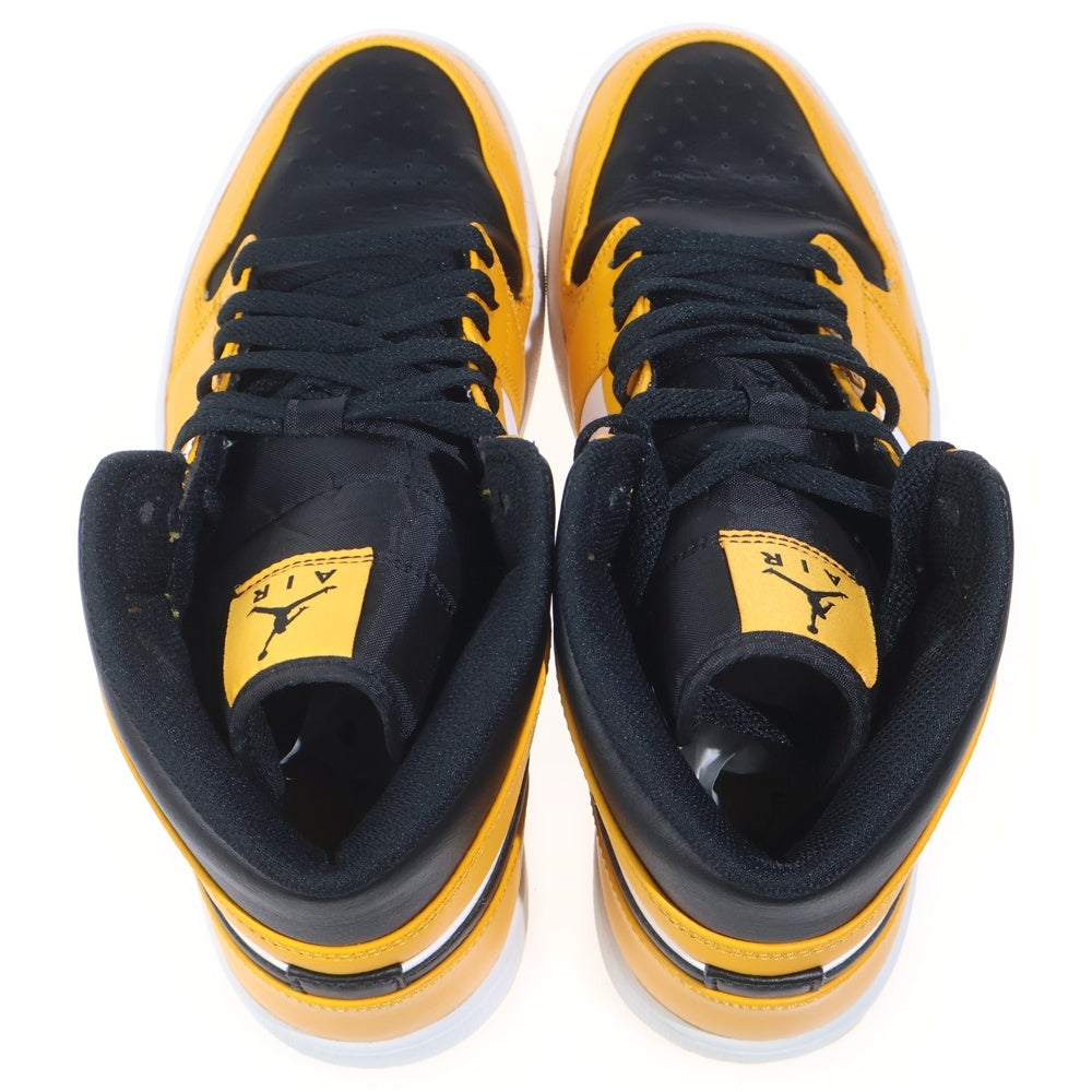 NIKE(ナイキ) AIR JORDAN 1 MID TAXI 554724-701 エアジョーダン1 ミッド タクシー ミッドカットスニーカー ブラック/イエロー US10/28cm