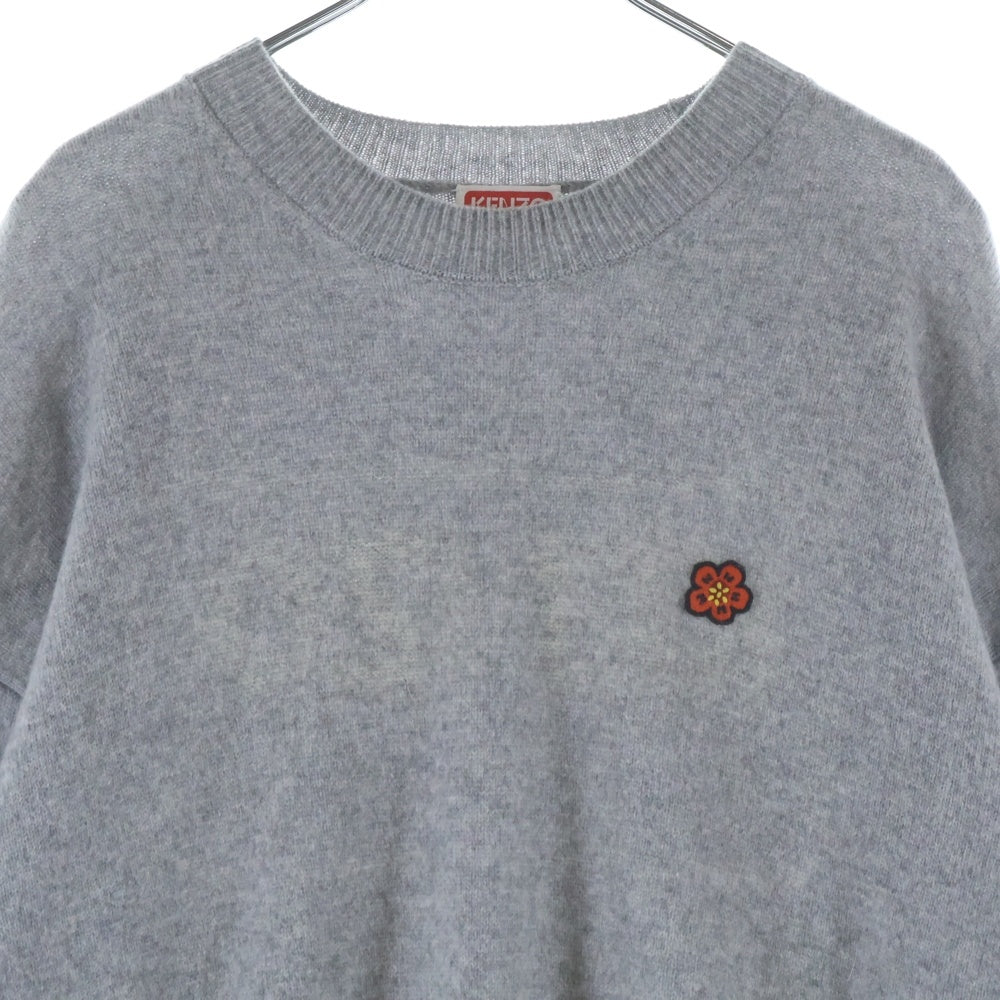 KENZO(ケンゾー) KENZO BOKE FLOWER CREW KNIT FC65PU3433LC ボケ フラワー クルーネックニットセーター グレー