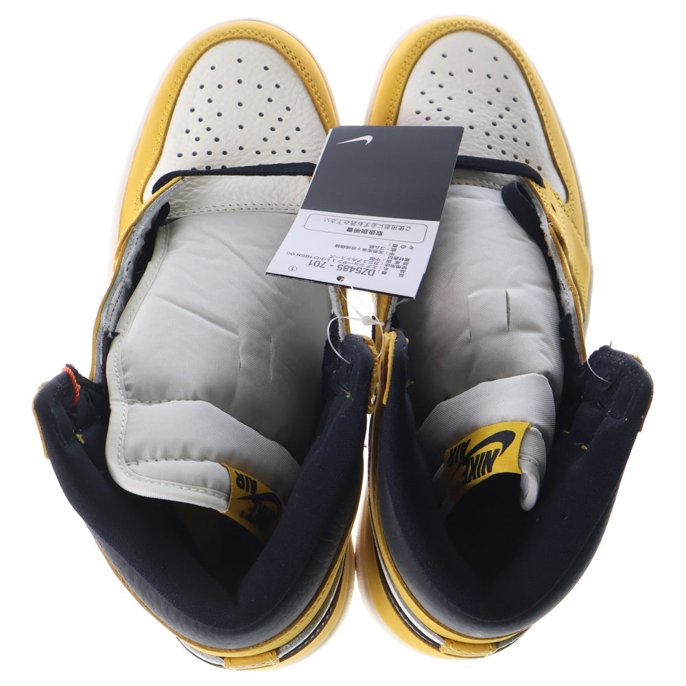 NIKE(ナイキ) Air Jordan 1 Retro High OG Yellow Ochre エアジョーダン1 レトロ ハイ OG イエローオークル イエロー/ホワイト US8/26cm DZ5485-701