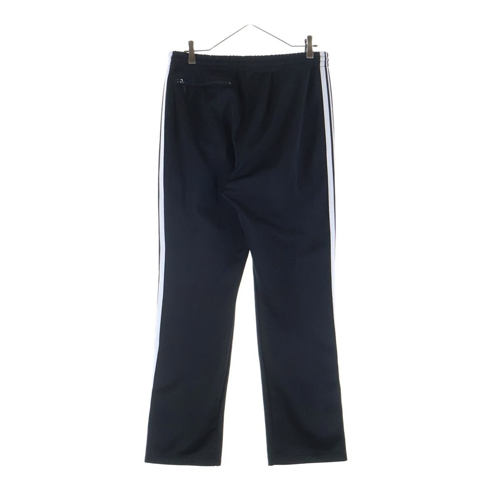 Needles(ニードルス) 23SS TRACK PANT-POLY SMOOTH OT1601 フロントワンポイントロゴ刺繍 トラックパンツ ジャージ ブラック