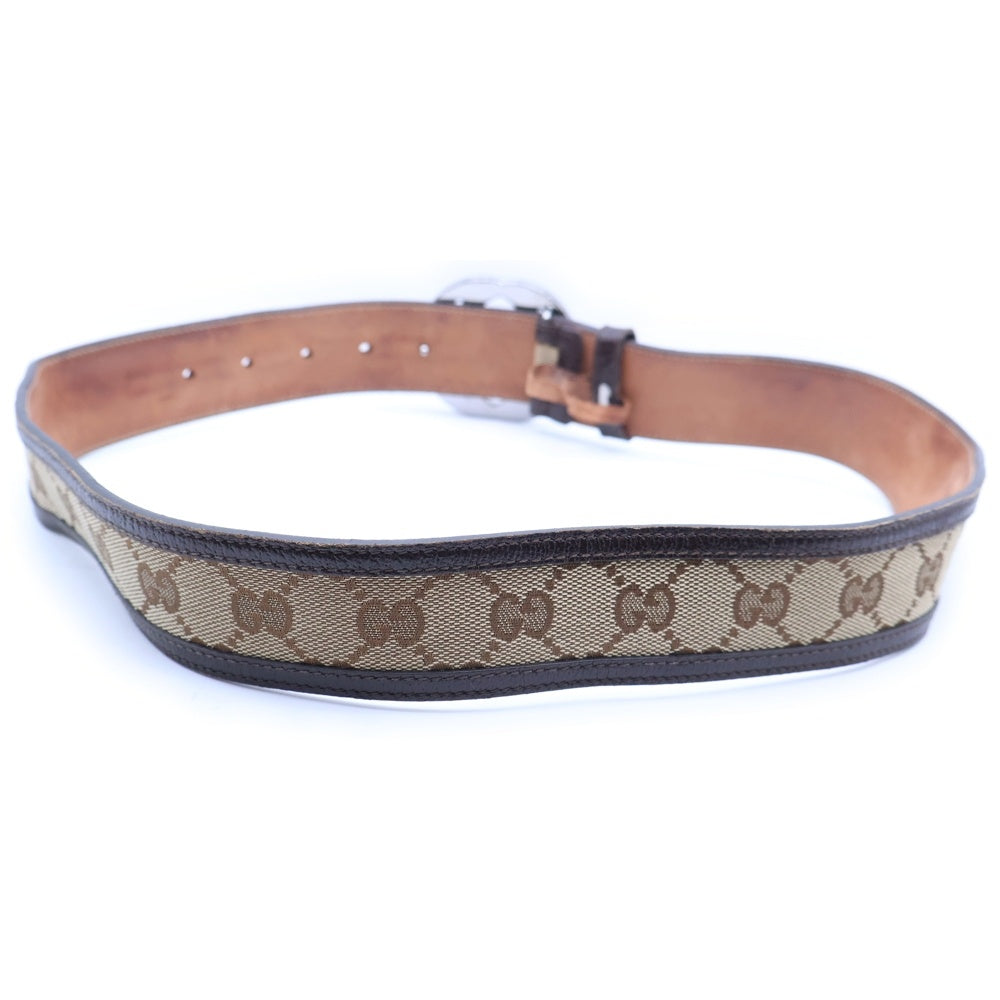 GUCCI(グッチ) インターロッキングG GGスプリーム ベルト ベージュ 114876