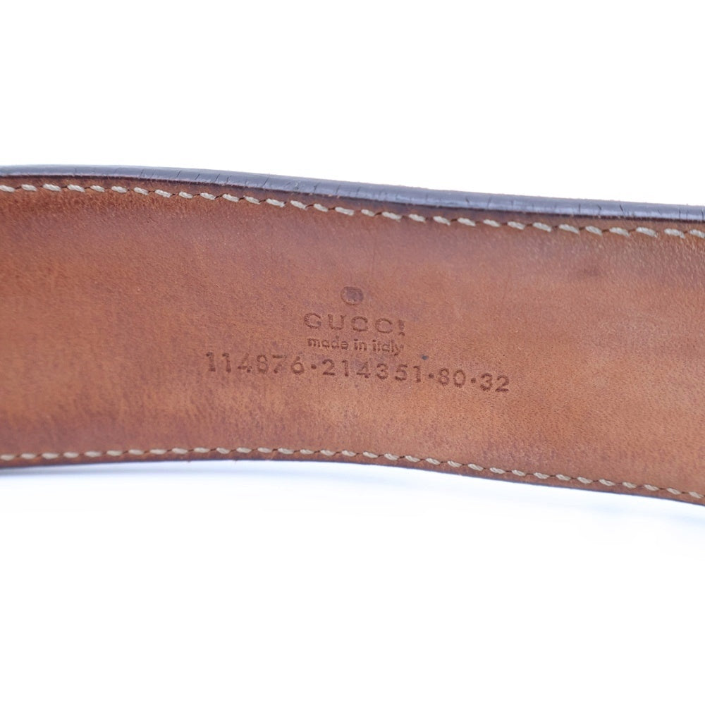 GUCCI(グッチ) インターロッキングG GGスプリーム ベルト ベージュ 114876