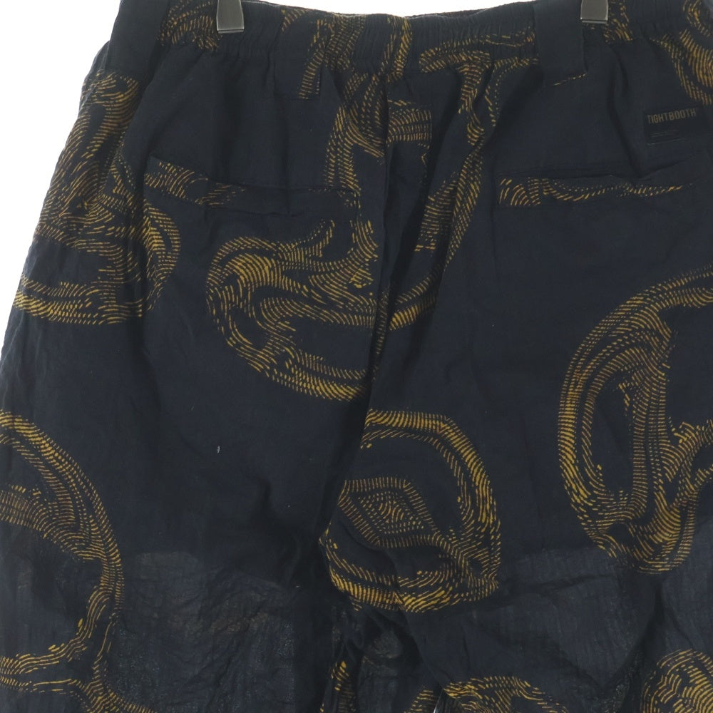 TIGHTBOOTH(タイトブース) 24SS DABS BALLOON PANTS 総柄 バルーン パンツ ブラック