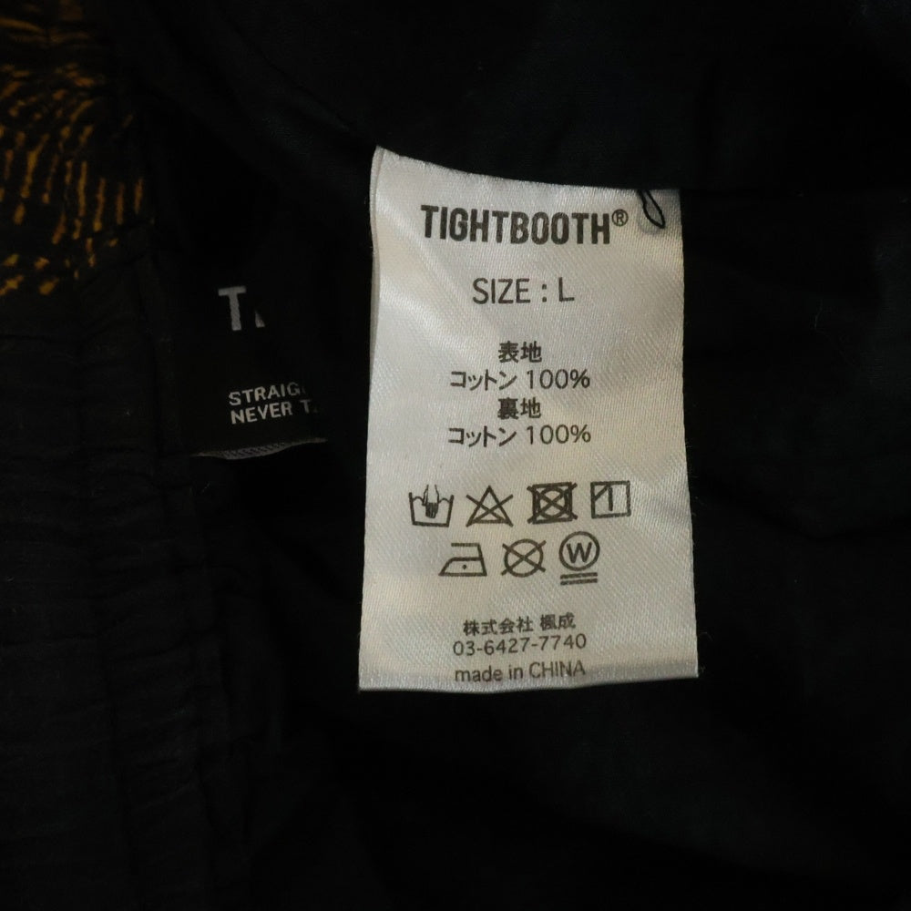 TIGHTBOOTH(タイトブース) 24SS DABS BALLOON PANTS 総柄 バルーン パンツ ブラック