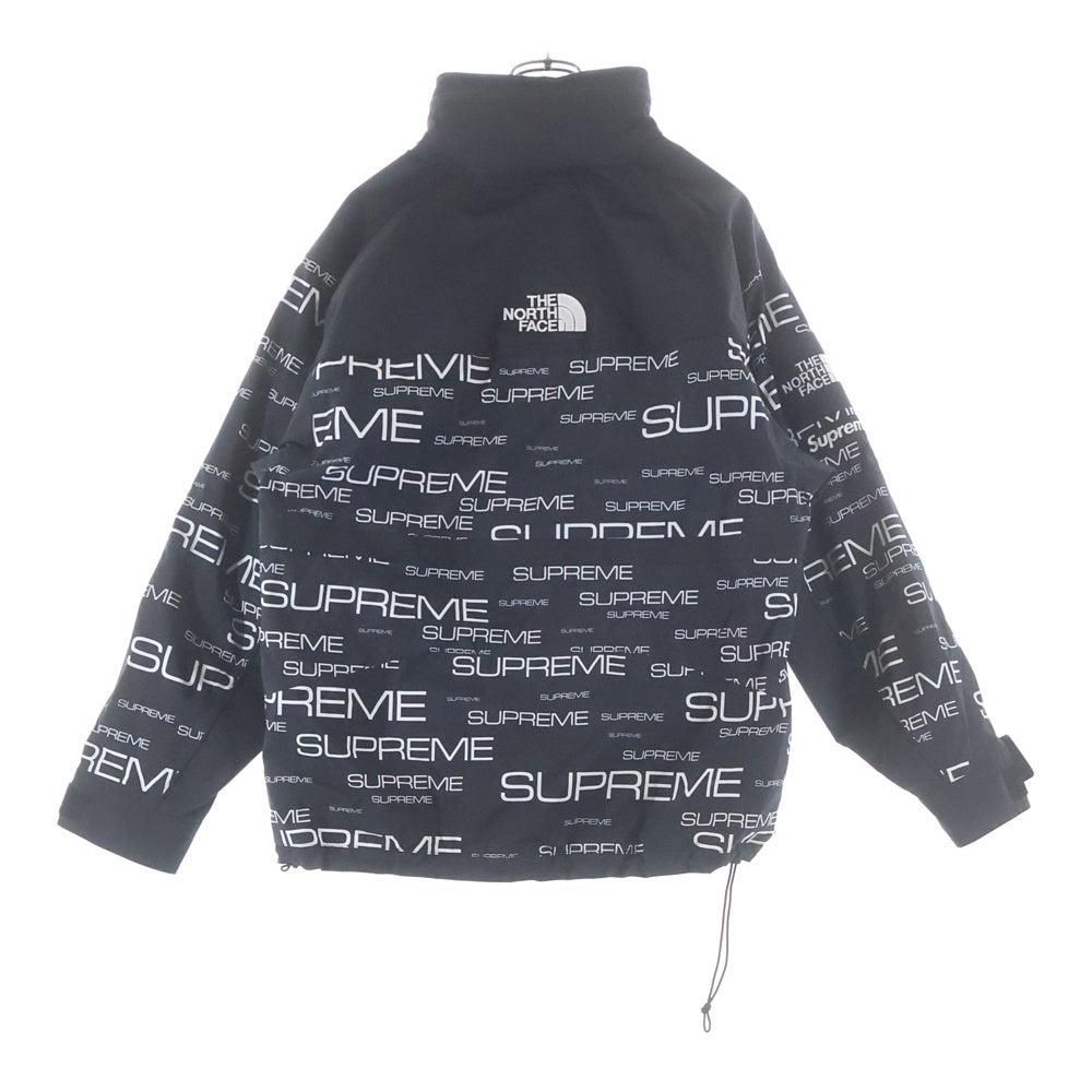 SUPREME(シュプリーム) 21AW ×THE NORTH FACE Steep Tech Apogee Jacket ロゴプリント ジップアップジャケット ブラック/ホワイト NP521021